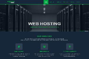 Green Best Free Web Hosting Template Free Download